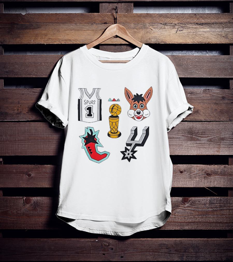 Original Royce San Antonio Spurs 1 Trophy 2026 Chili Spur White T-Shirt