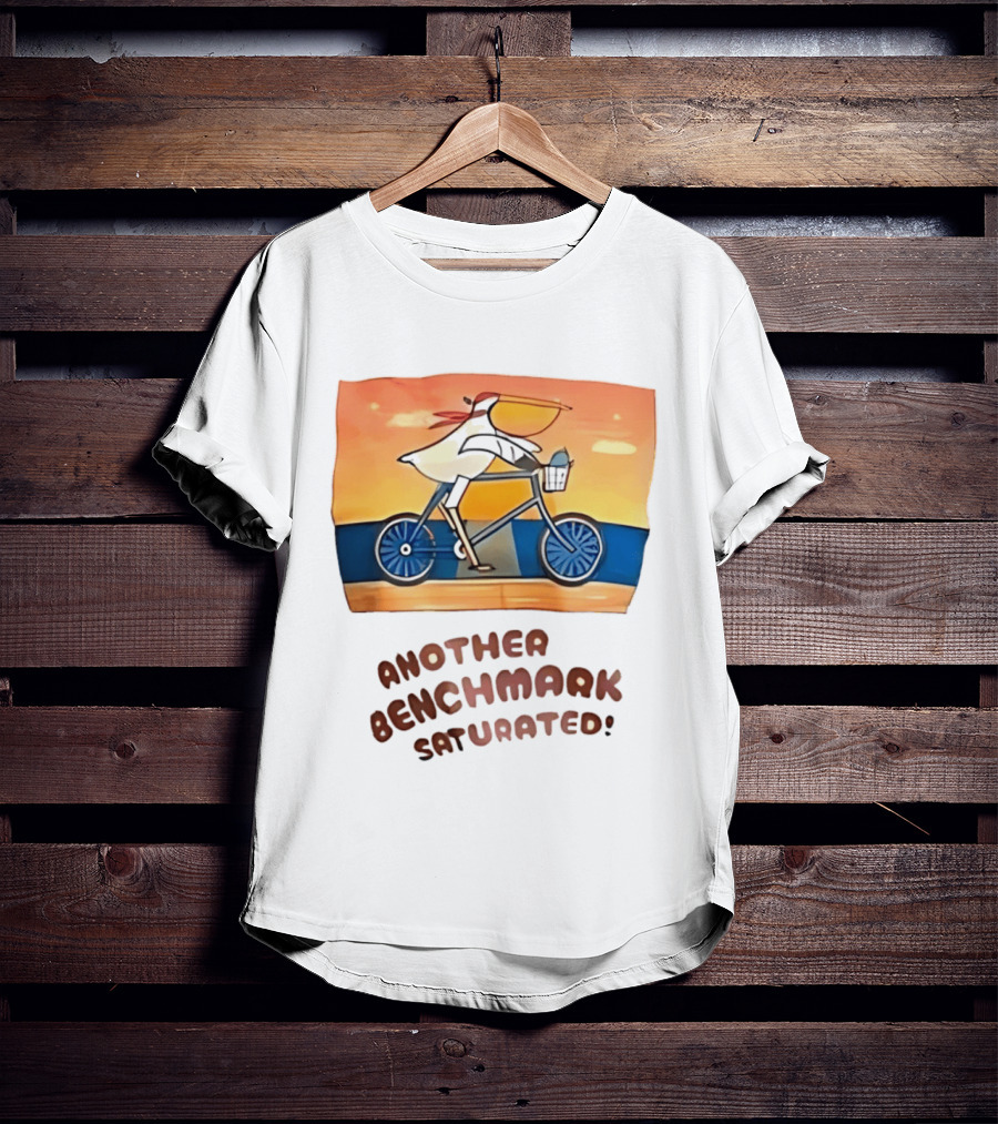Another Benchmark Saturated Pelican On Bicycle T-Shirt