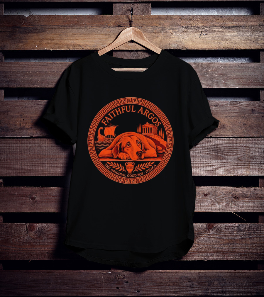 Faithful Argos The Original Good Boy Odyssey Homer Ithaca T-Shirt