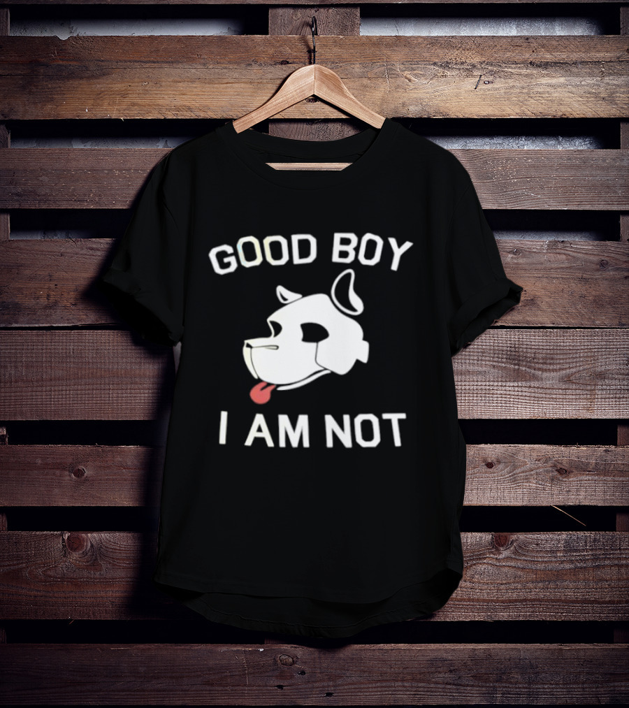 Good Boy I Am Not Dog Head Sarcastic T-Shirt
