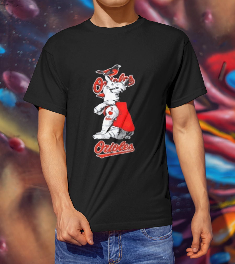 Orioles Cat Baltimore Baseball Orioles T-Shirt