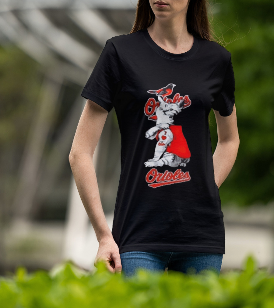 Orioles Cat Baltimore Baseball Orioles T-Shirt