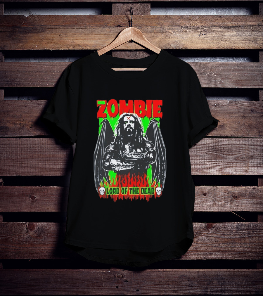 Rob Zombie Lord Of The Dead Halloween Wings T-Shirt