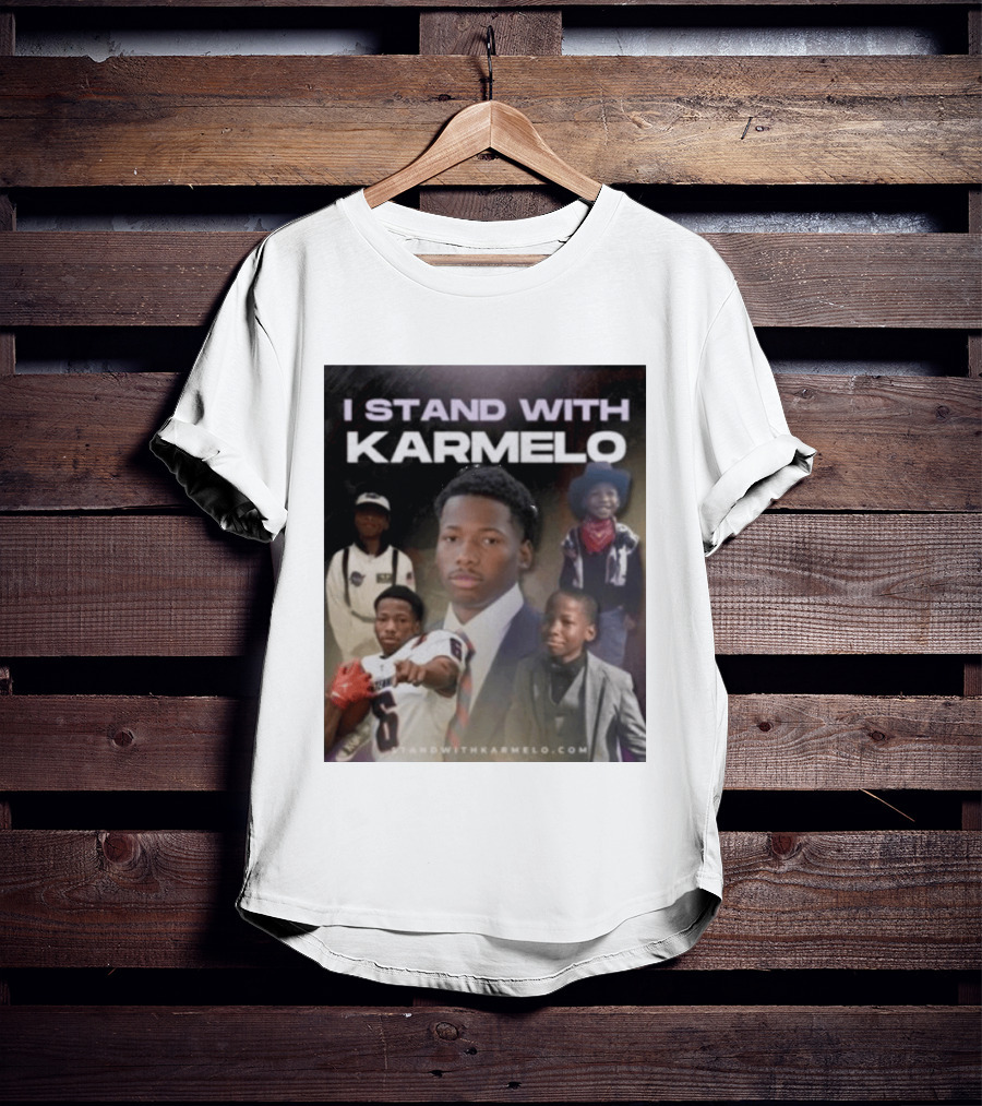 I Stand With Karmelo 2026 Team Support Faces T-Shirt
