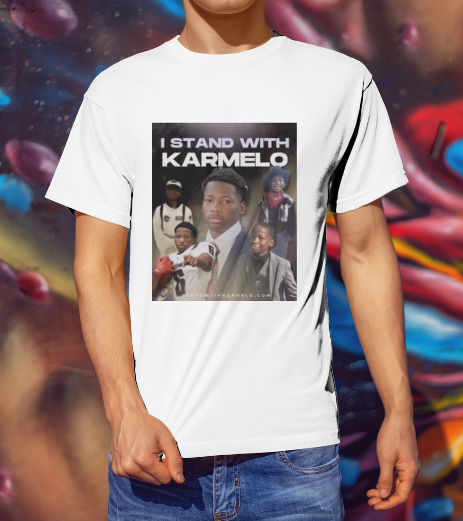 I Stand With Karmelo 2026 Team Support Faces T-Shirt