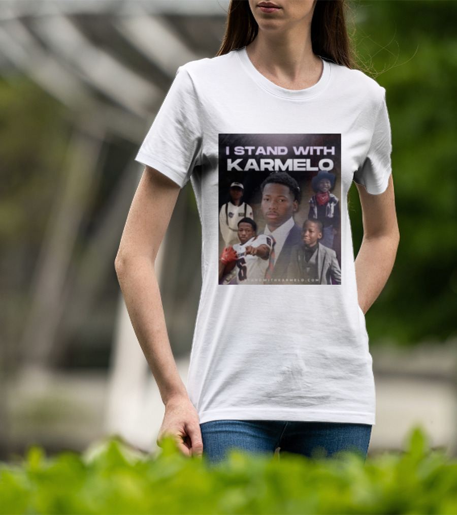 I Stand With Karmelo 2026 Team Support Faces T-Shirt
