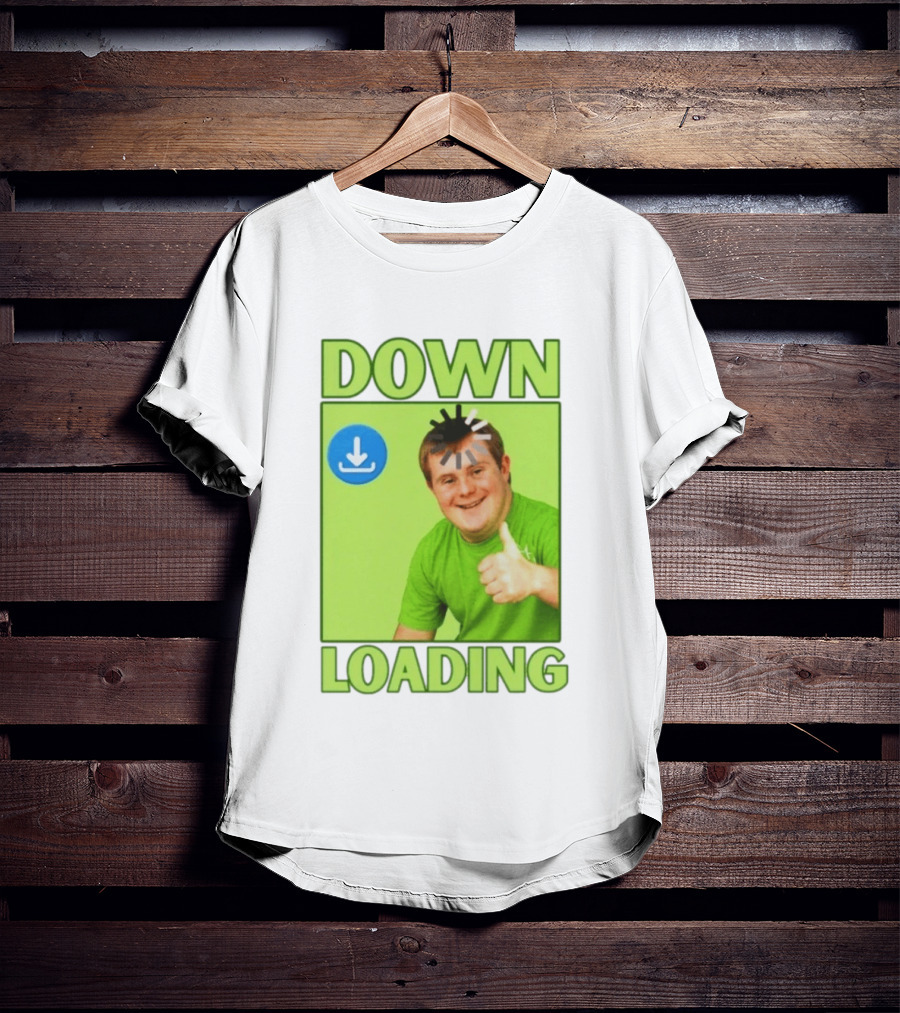 DOWN LOADING Person Thumbs Up Download T-Shirt