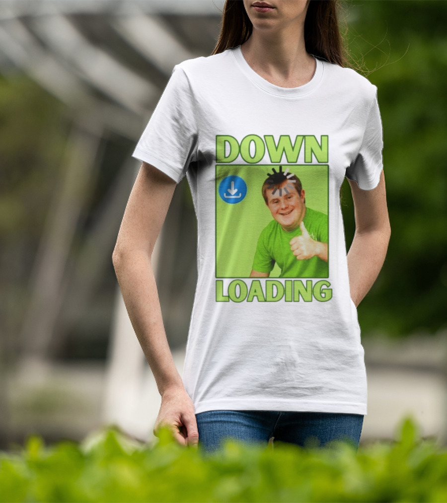 DOWN LOADING Person Thumbs Up Download T-Shirt