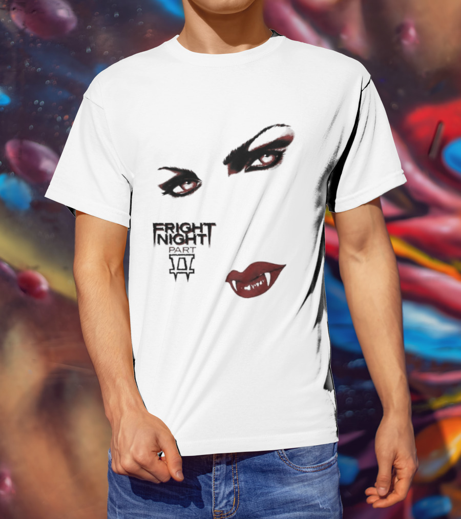 Fright Night Part 2 Vampire Eyes Fangs Horror Movie T-Shirt