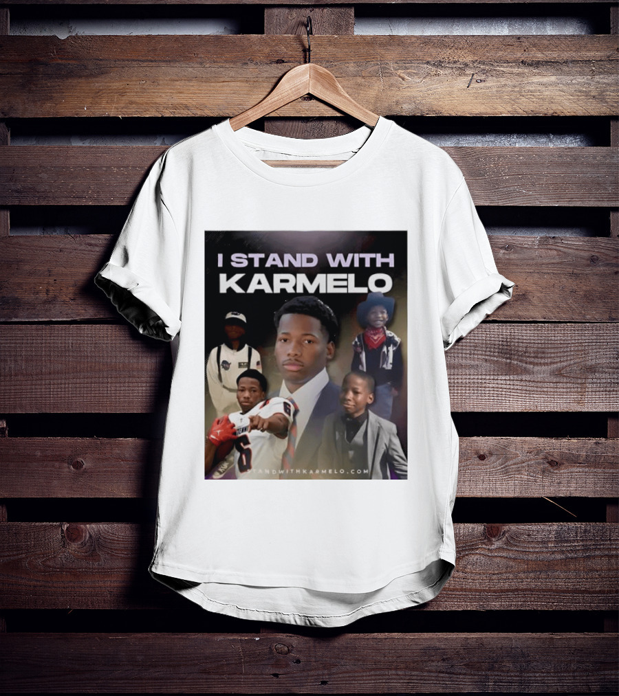 I Stand With Karmelo Football Player Memorial Standwithkarmelo T-Shirt