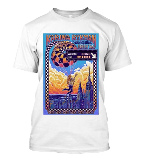 Karina Rykman Webster Hall New York 09 25 2026 Featuring Guerilla Toss Concert T-Shirt