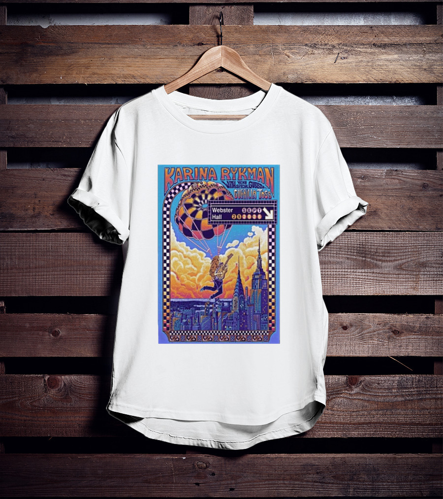 Karina Rykman Webster Hall New York 09 25 2026 Featuring Guerilla Toss Concert T-Shirt