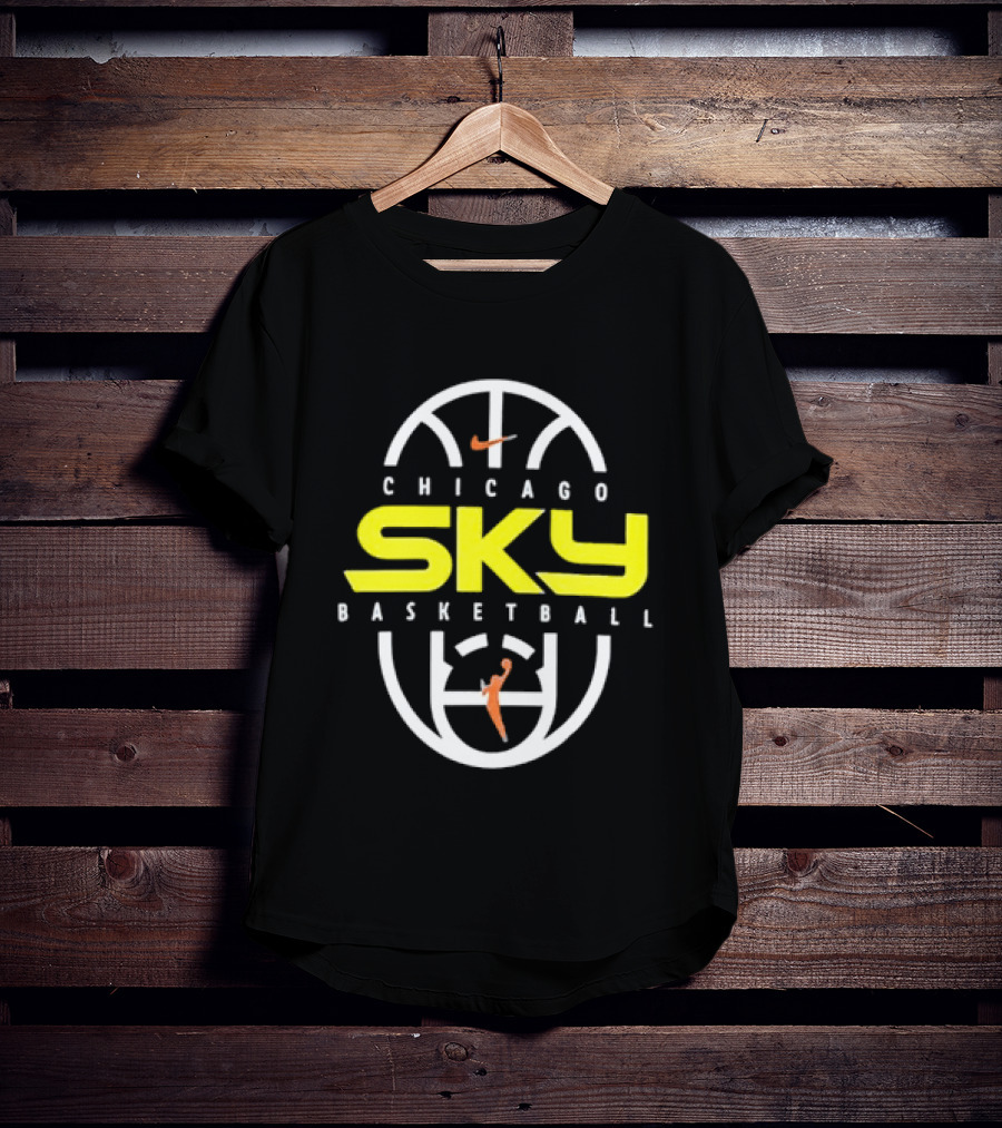 Chicago Sky Basketball 2026 On Court Authentic Practice T-Shirt