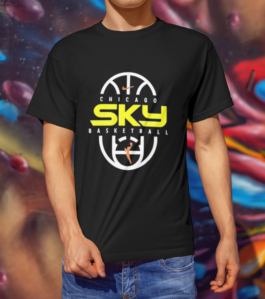 Chicago Sky Basketball 2026 On Court Authentic Practice T-Shirt