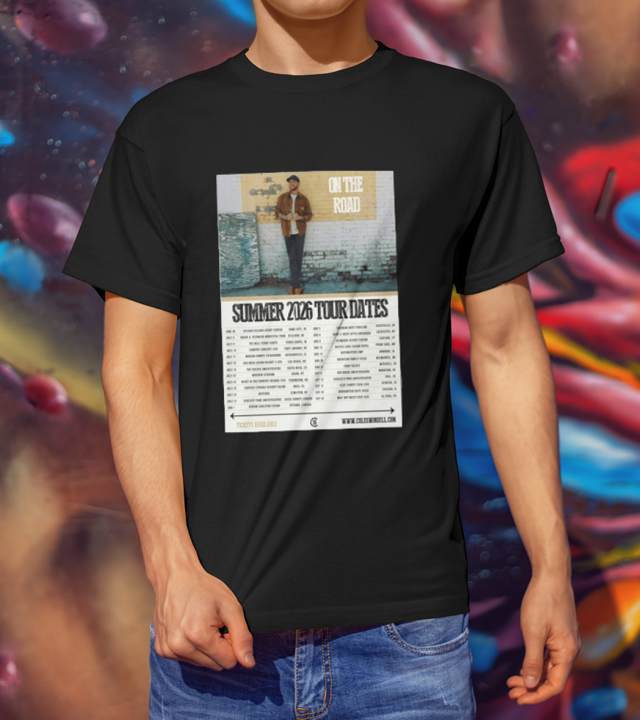 Cole Swindell On The Road Summer Tour 2026 Dates With Tickets Available T-Shirt