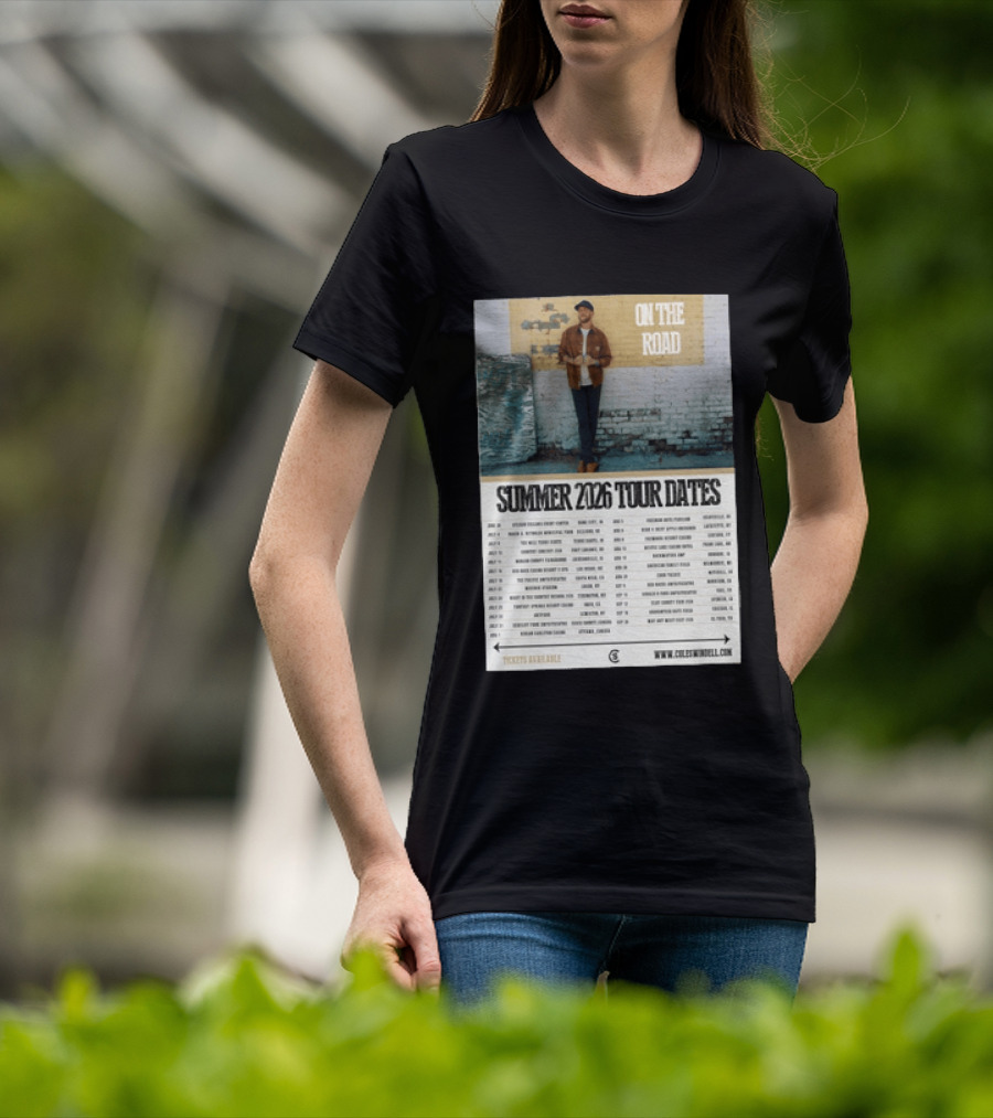 Cole Swindell On The Road Summer Tour 2026 Dates With Tickets Available T-Shirt