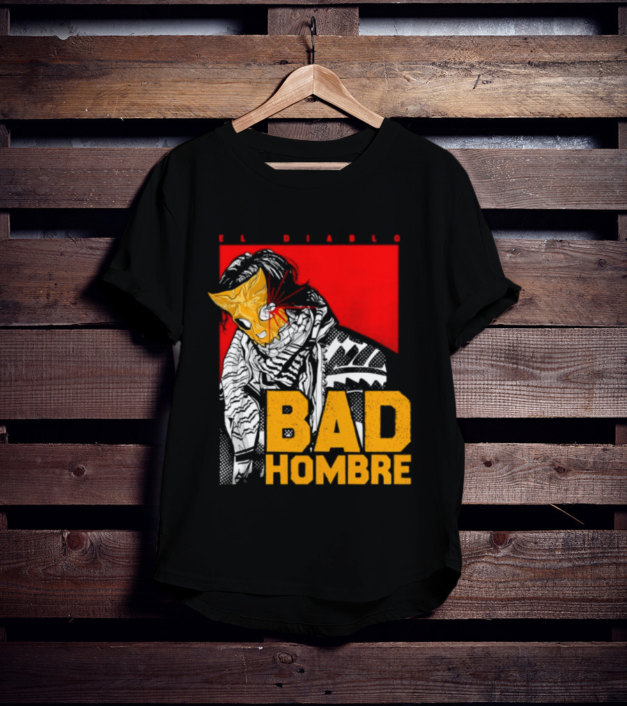 El Diablo Bad Hombre Mask Horror T-Shirt