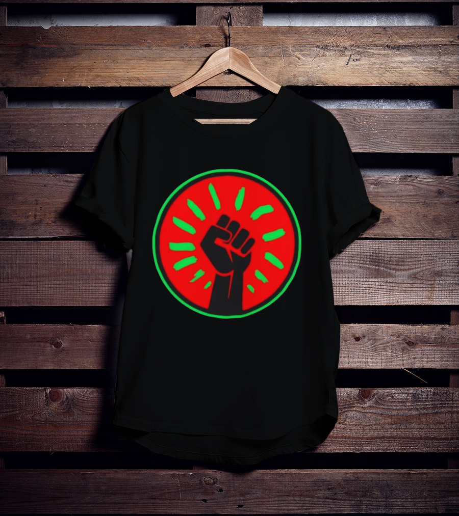 Pan African Flag Black Power Fist Resistance Unity Liberation T-Shirt