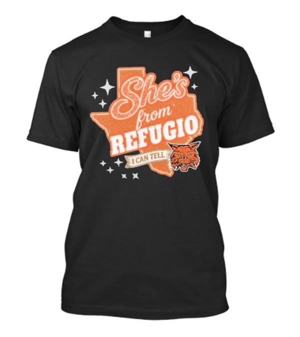 She's From Refugio I Can Tell Texas Wildcat Stars T-Shirt