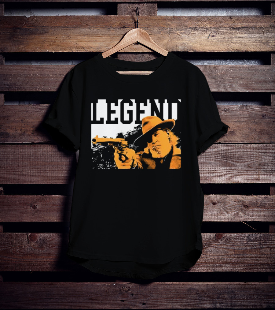 Legend Marshal Reuben J. Cogburn True Grit Icon With Hat And Gun T-Shirt
