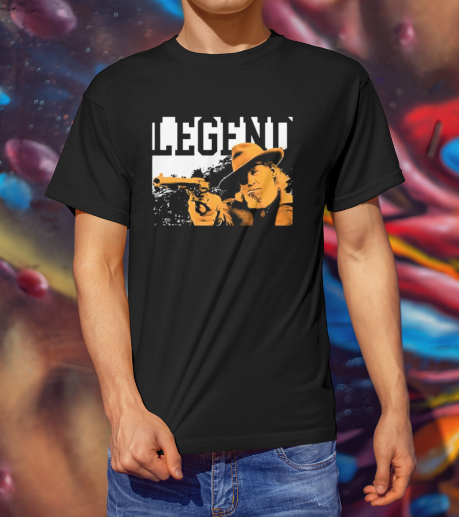 Legend Marshal Reuben J. Cogburn True Grit Icon With Hat And Gun T-Shirt