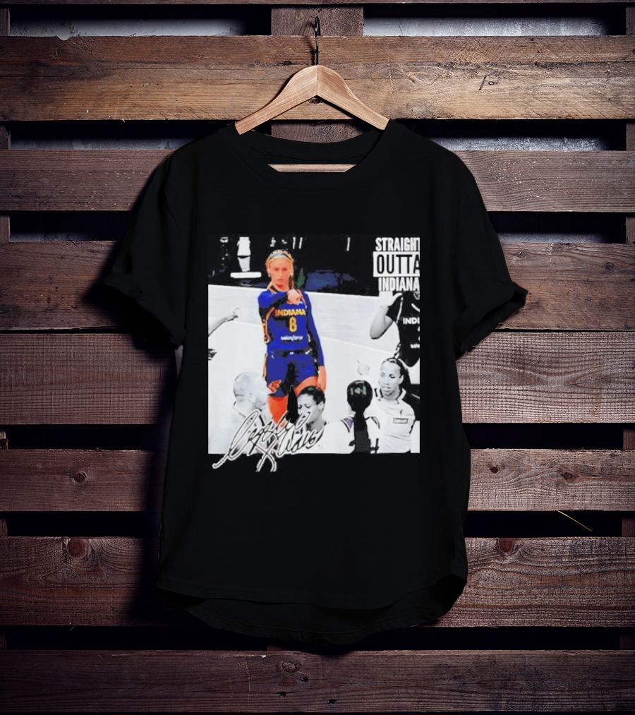 Sophie Cunningham Indiana Basketball Straight Outta Signature T-Shirt