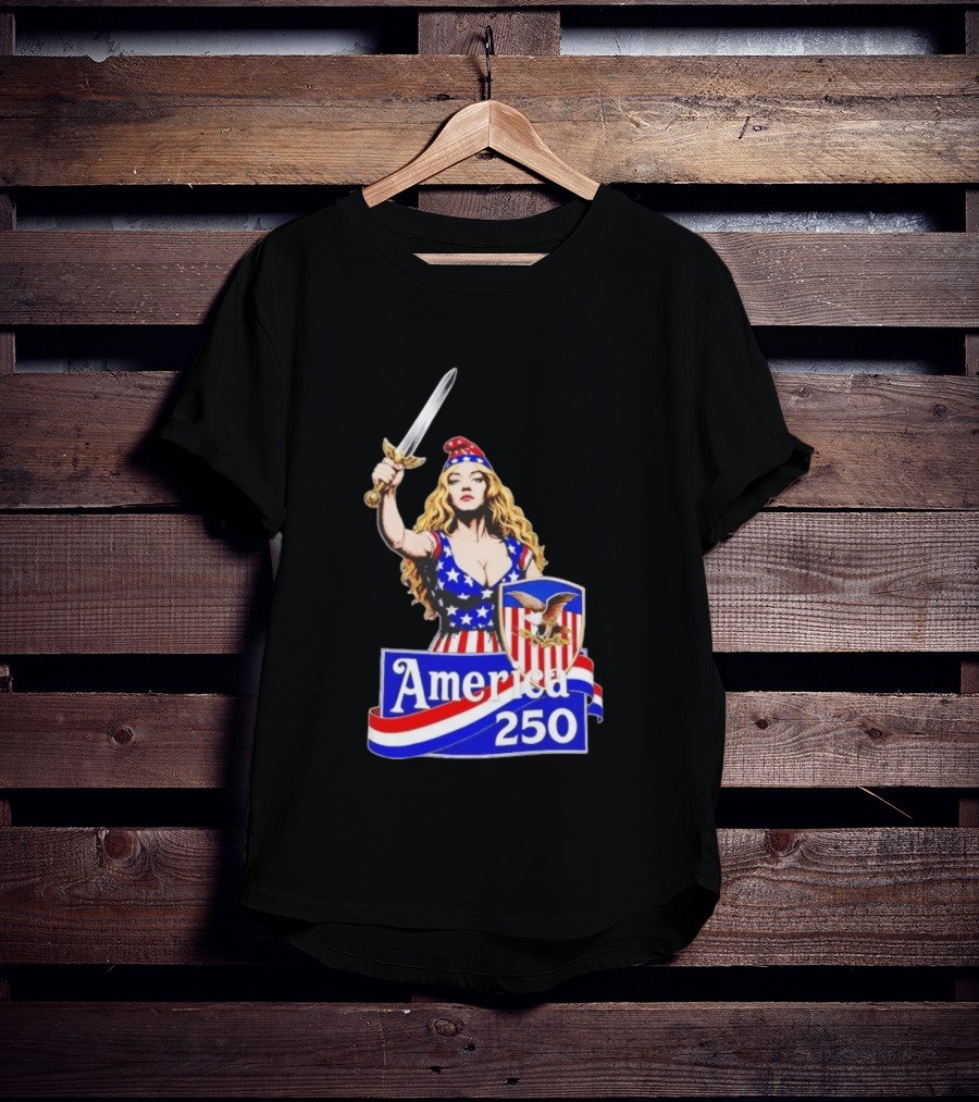 America 250 Strong Woman 4th Of July T-Shirt