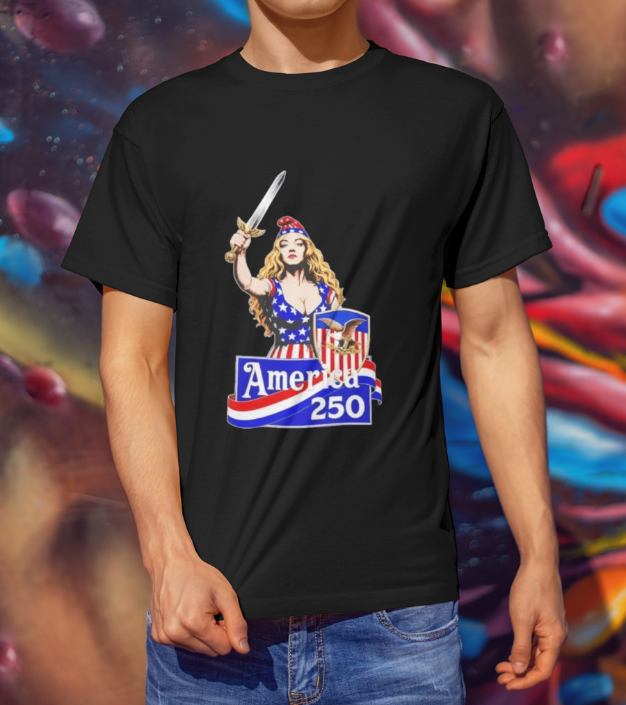 America 250 Strong Woman 4th Of July T-Shirt