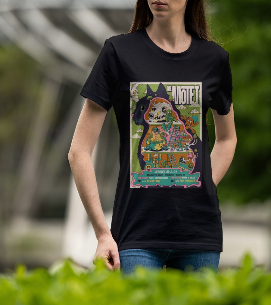 The Motet Halloween 2026 Denver October 30 31 Jamiroquai Funk Is Dead Diggin Dirt Jauntee T-Shirt