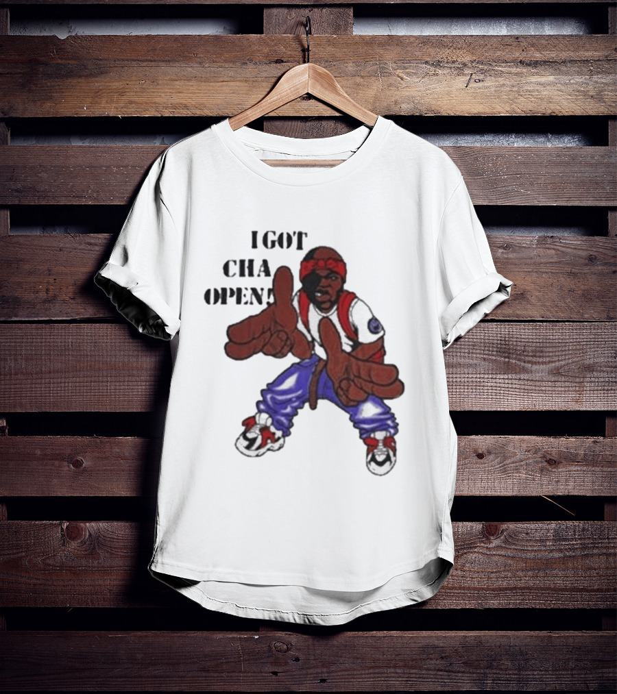 I Got Cha Opin Cartoon Character Graphic Hip Hop T-Shirt