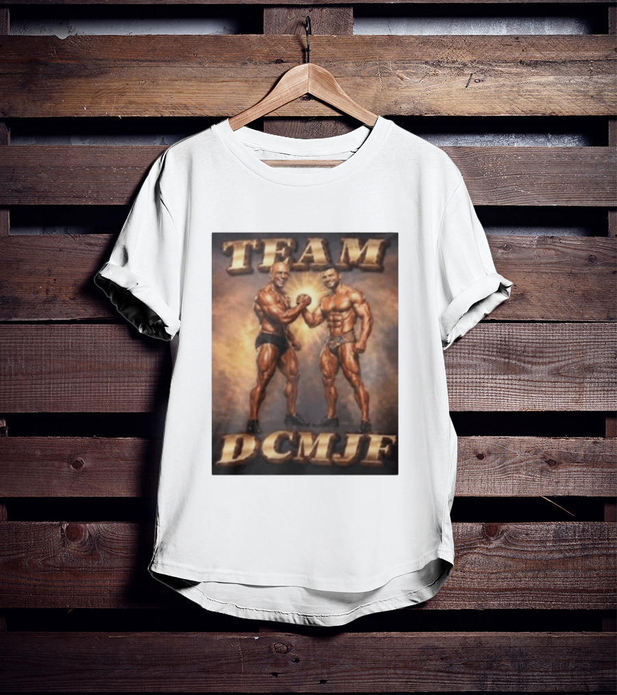 TEAM DCMJF Bodybuilders Flexing Muscles Together T-Shirt