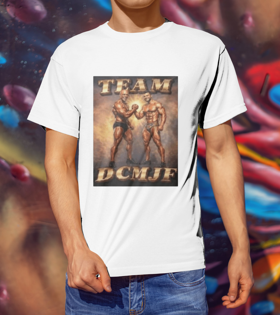 TEAM DCMJF Bodybuilders Flexing Muscles Together T-Shirt