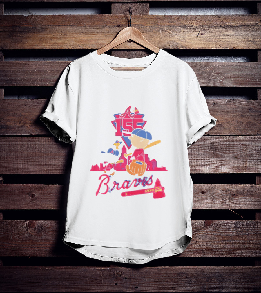 155th Anniversary Atlanta Braves Charlie Brown Snoopy 1871 2026 T-Shirt