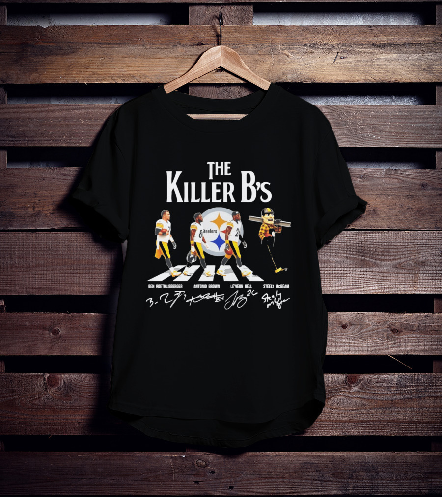 The Killer B's Ben Roethlisberger Antonio Brown Le'Veon Bell Steely McBeam Steelers T-Shirt