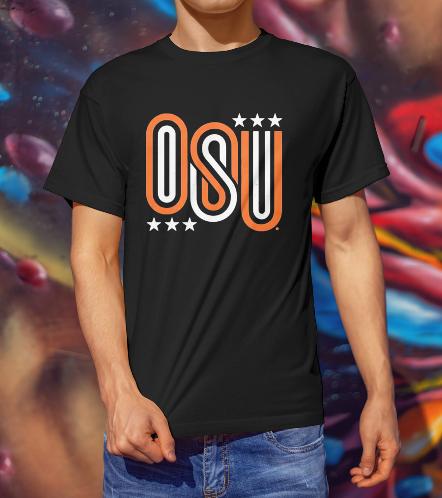 OSU Stars Orange White T-Shirt