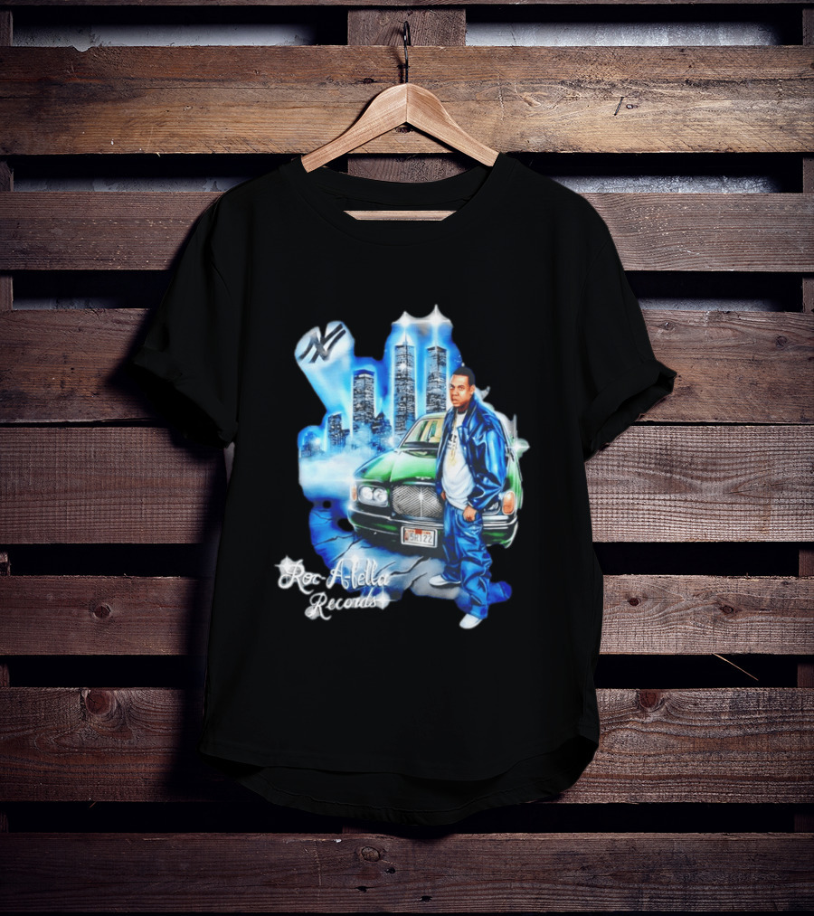 Roc A Fella Records Jay Z Bentley Twin Towers T-Shirt