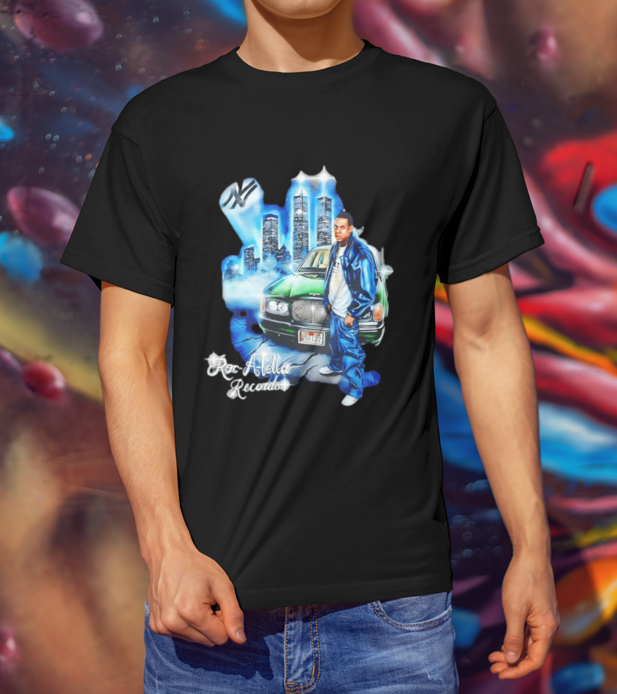 Roc A Fella Records Jay Z Bentley Twin Towers T-Shirt