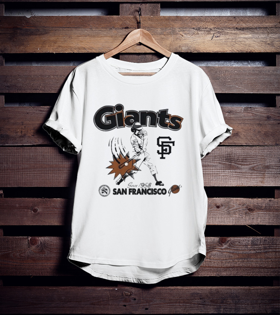 San Francisco Giants Since 1958 National League Centennial Baseball Giants SF T-Shirt