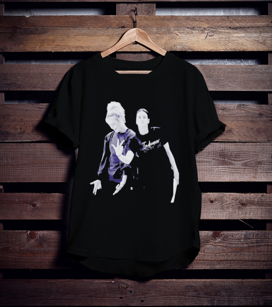 Caitlin Clark Sophie Cunningham Black White Photo And Indecisive T-Shirt