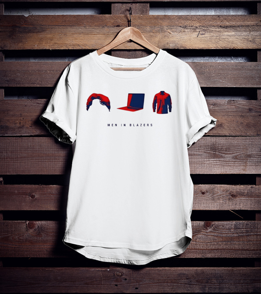 Men In Blazers Hairpiece Laptop Jacket T-Shirt