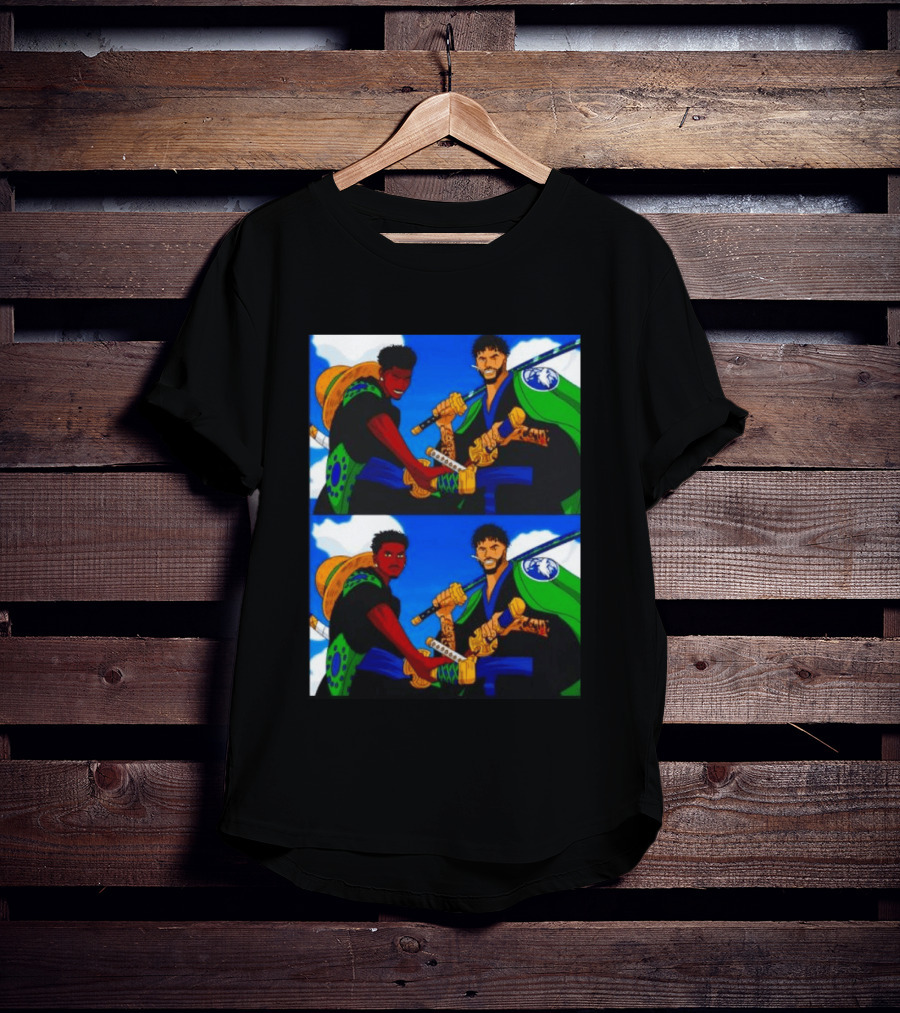 Edwards Luffy Towns Zoro Minnesota Timberwolves One Piece Crossover Fan T-Shirt