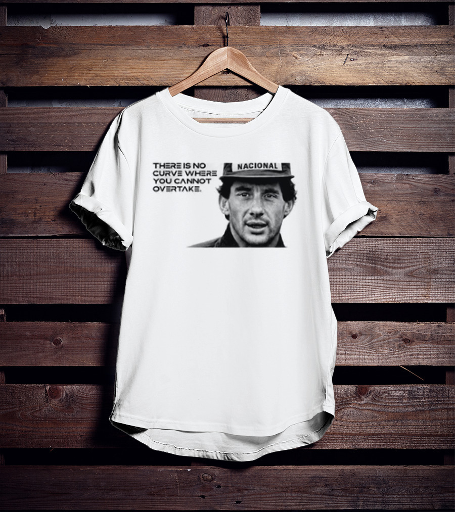 Neymar Ayrton Senna No Curve Where You Cannot Overtake Brazilian Legends T-Shirt