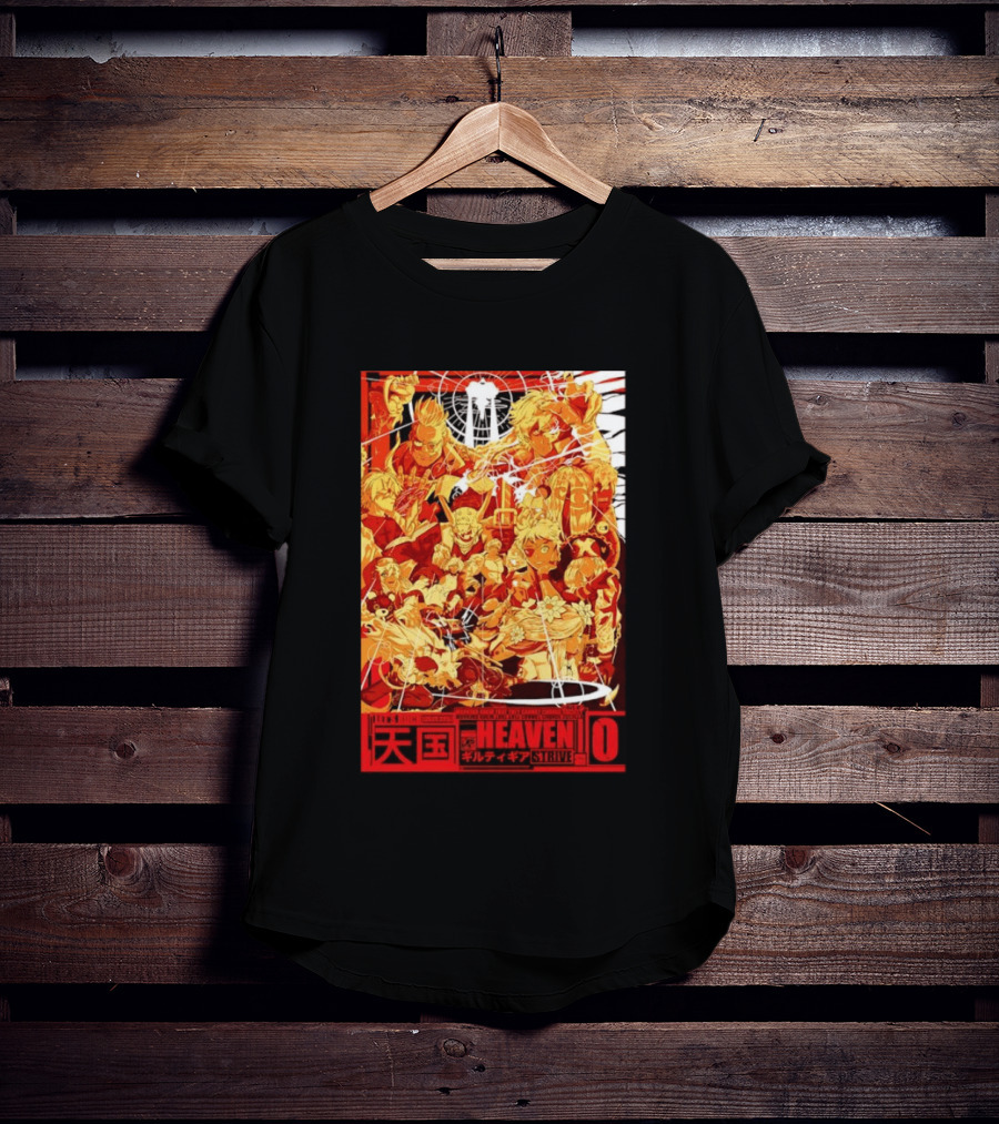 Guilty Gear Strive Characters Sol Badkai Ky Kiske May Ramlethal Heaven 10 Japanese T-Shirt
