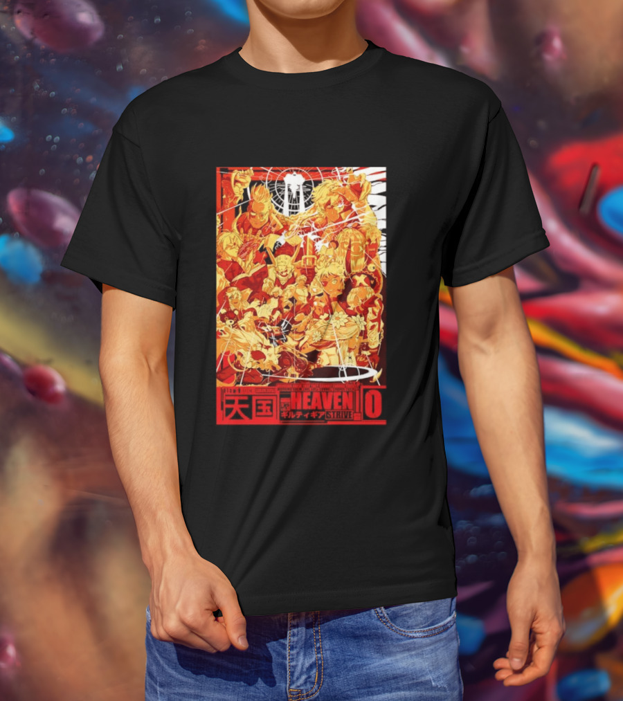 Guilty Gear Strive Characters Sol Badkai Ky Kiske May Ramlethal Heaven 10 Japanese T-Shirt