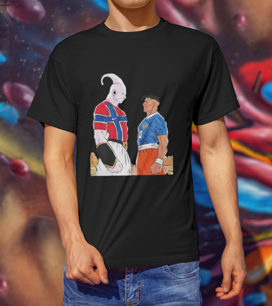 Norway Haaland Versus Mbappe France Dragon Ball Z T-Shirt