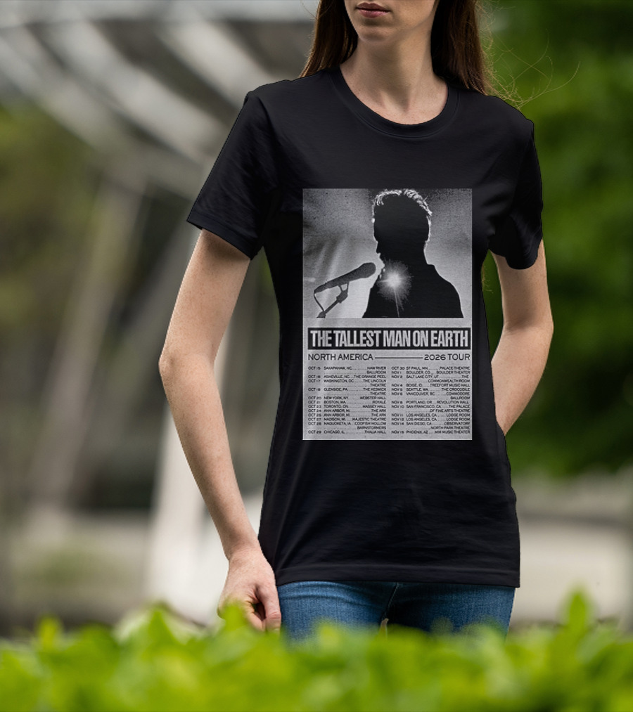 The Tallest Man On Earth North America 2026 Tour Dates T-Shirt
