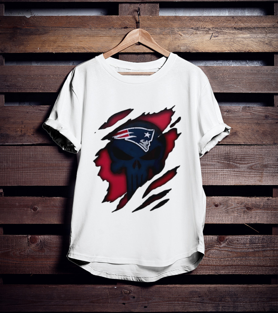 Patriots Skull Rip T-Shirt