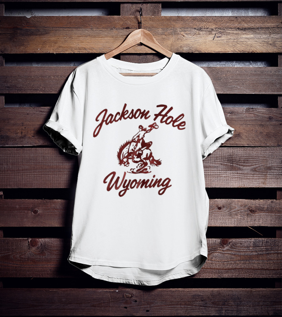 Jackson Hole Wyoming Cowboy Rodeo Rider T-Shirt