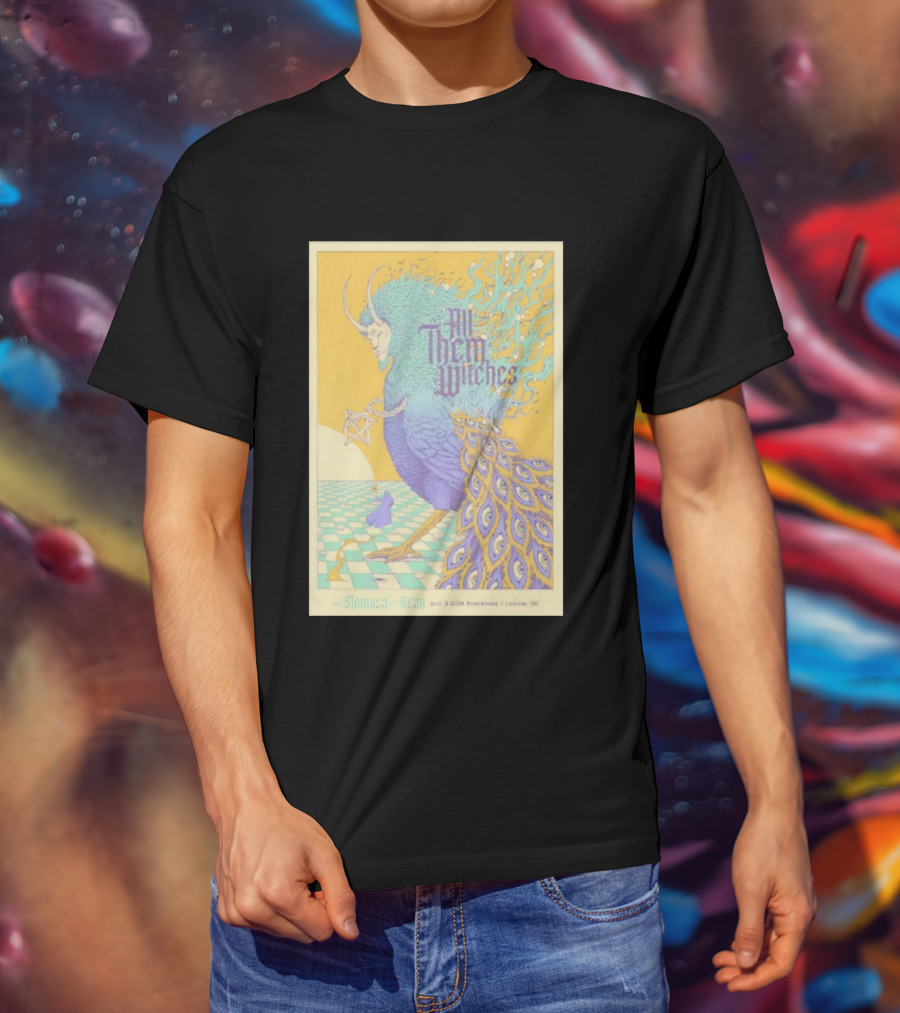 All Them Witches July 3 2026 Parkbuhne Leipzig DE Vintage With Slomosa And Rezn T-Shirt