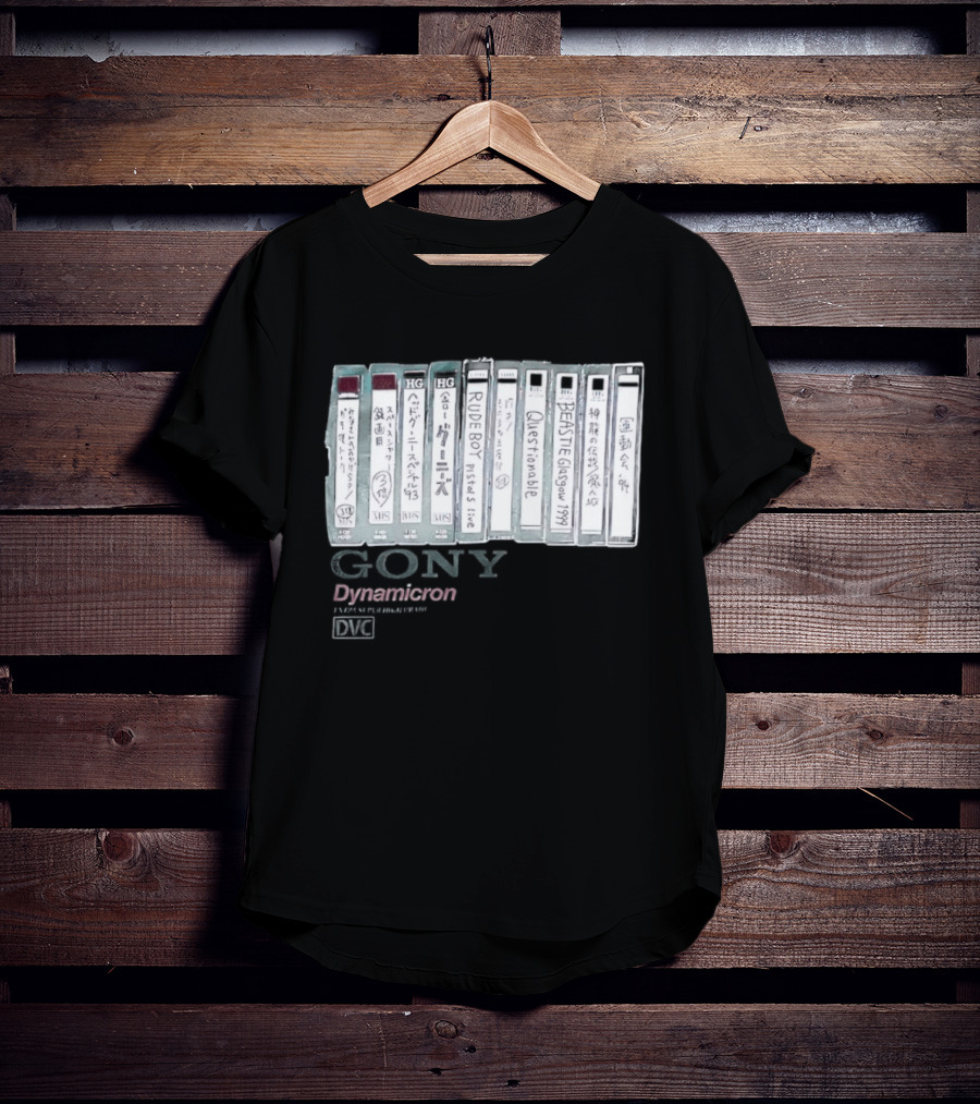 BEASTIE Glasgow 1999 Gony Dynamicron VHS Collection T-Shirt